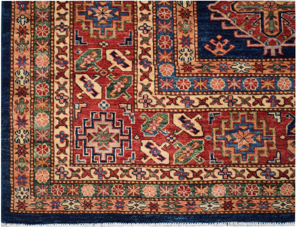 Handmade Traditional Super Kazakh Rug | 358 x 273 cm | 11'9" x 8'11" - Najaf Rugs & Textile