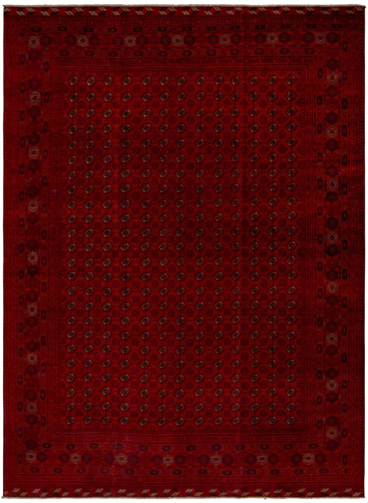 Handmade Traditional Turkmen Mowari Rug | 340 x 249 cm - Najaf Rugs & Textile