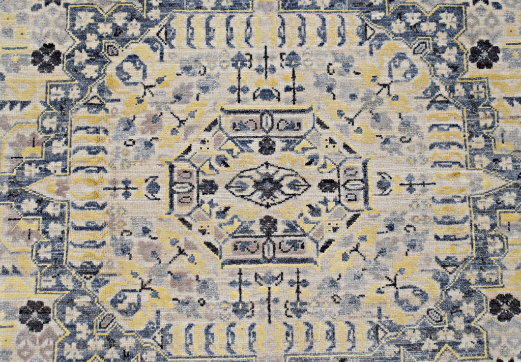 Handmade Transitional Afghan Chobi Mamluk Rug | 239 x 173 cm | 7'10" x 5'8" - Najaf Rugs & Textile