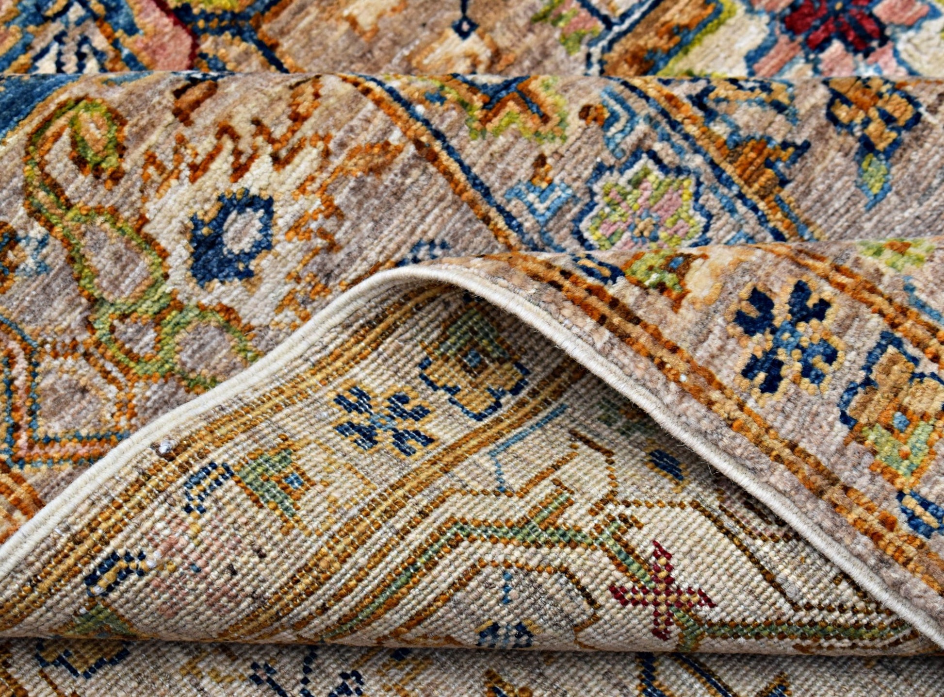 Handmade Transitional Afghan Chobi Rug | 235 x 170 cm | 7'9" x 5'7" - Najaf Rugs & Textile