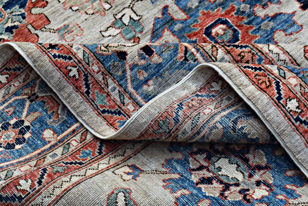 Handmade Transitional Afghan Chobi Rug | 445 x 359 cm | 14'7" x 11'9" - Najaf Rugs & Textile