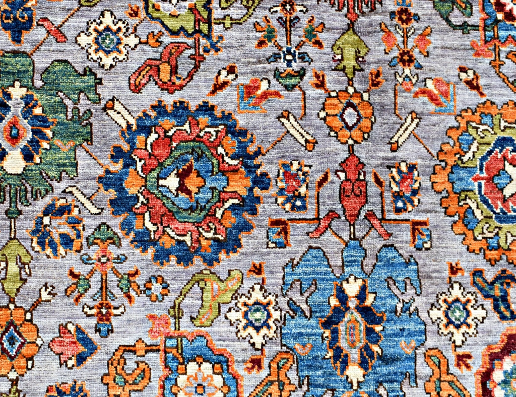 Handmade Transitional Afghan Chobi Rug | 452 x 358 cm | 14'10" x 11'1" - Najaf Rugs & Textile