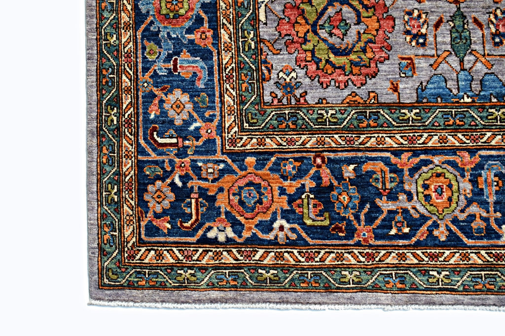 Handmade Transitional Afghan Chobi Rug | 452 x 358 cm | 14'10" x 11'1" - Najaf Rugs & Textile