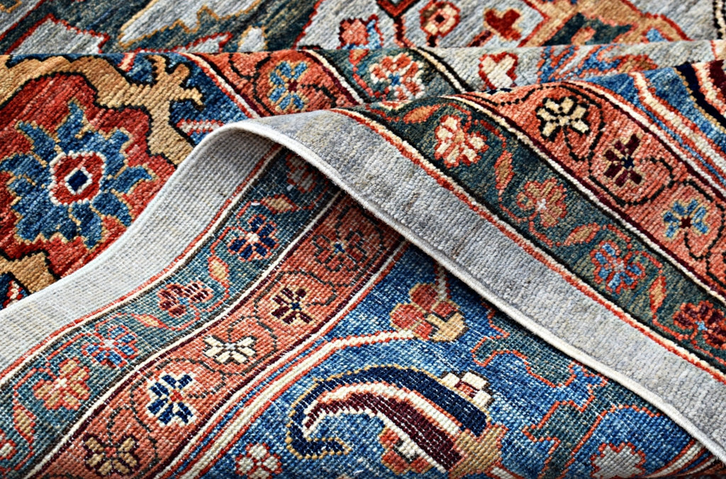 Handmade Transitional Afghan Chobi Rug | 453 x 363 cm | 14'10" x 11'11" - Najaf Rugs & Textile