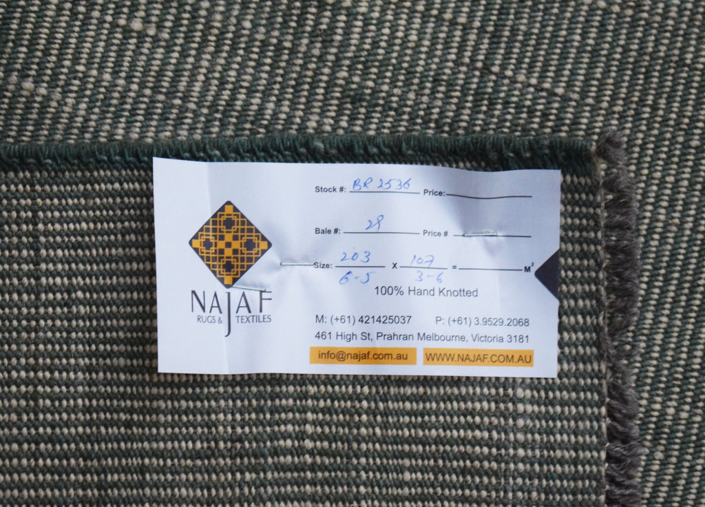 Handmade Transitional Afghan Maimana Kilim | 203 x 107 cm | 6'5" x 3'6" - Najaf Rugs & Textile