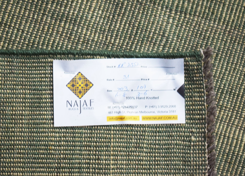 Handmade Transitional Afghan Maimana Kilim | 203 x 107 cm | 6'8" x 3'6" - Najaf Rugs & Textile