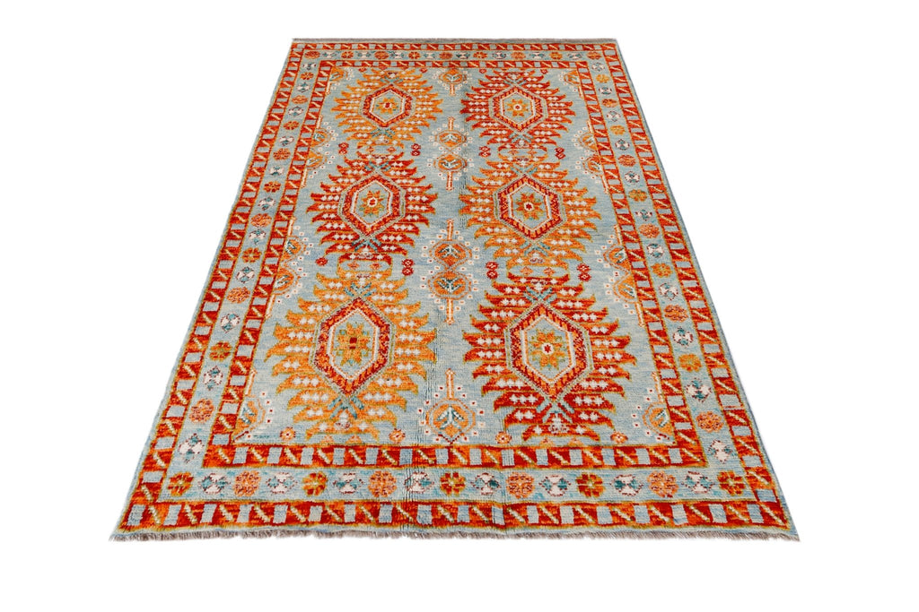 Handmade Transitional Afghan Rug | 183 x 121 cm | 6' x 4' - Najaf Rugs & Textile