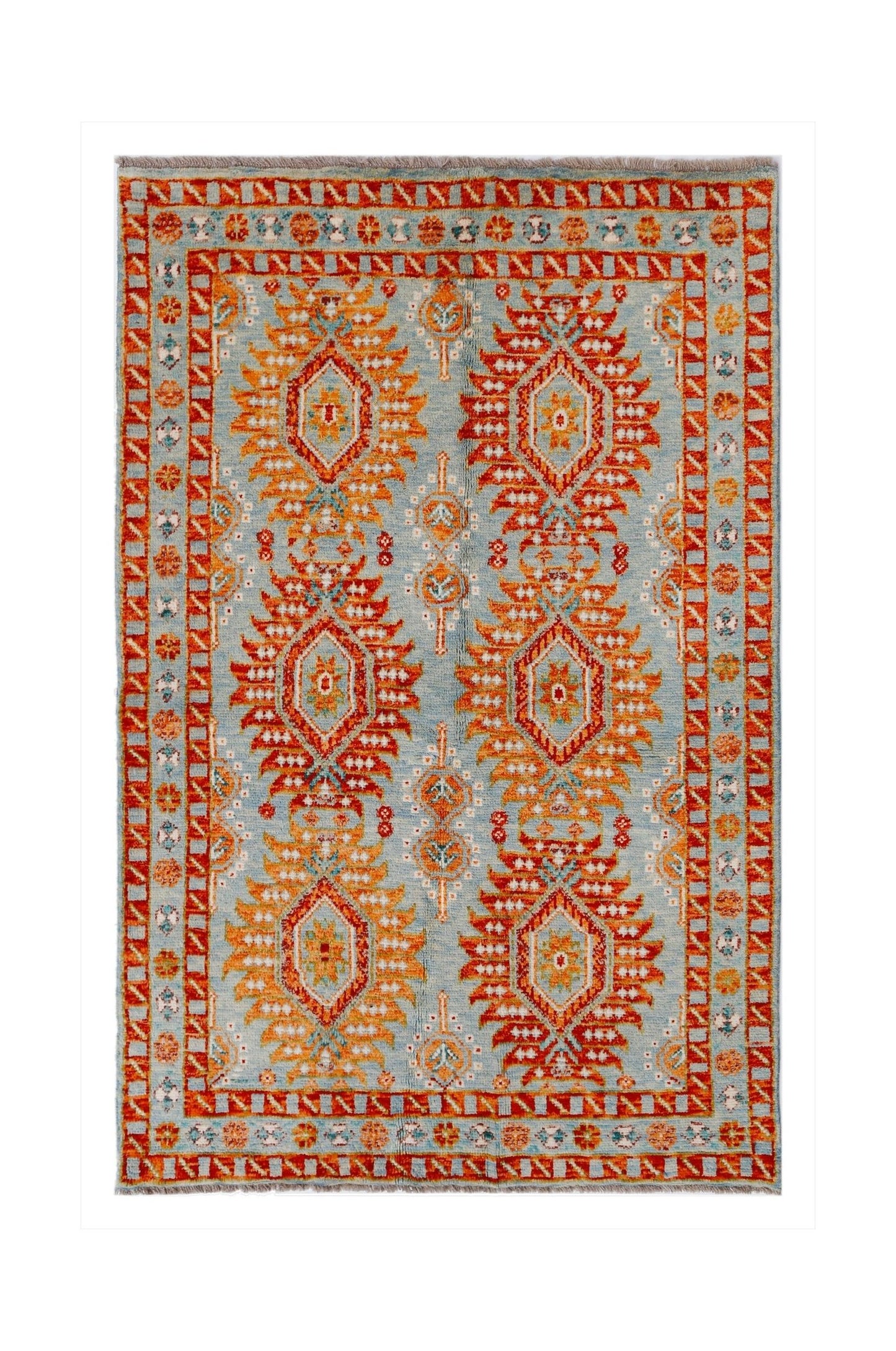 Handmade Transitional Afghan Rug | 183 x 121 cm | 6' x 4' - Najaf Rugs & Textile