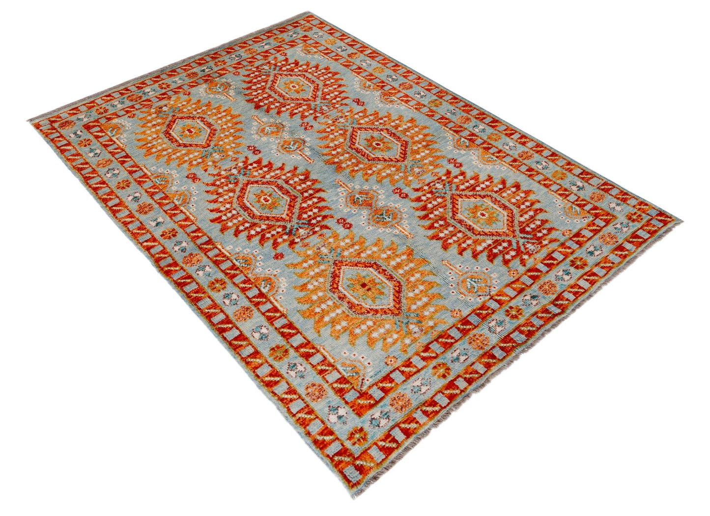 Handmade Transitional Afghan Rug | 183 x 121 cm | 6' x 4' - Najaf Rugs & Textile