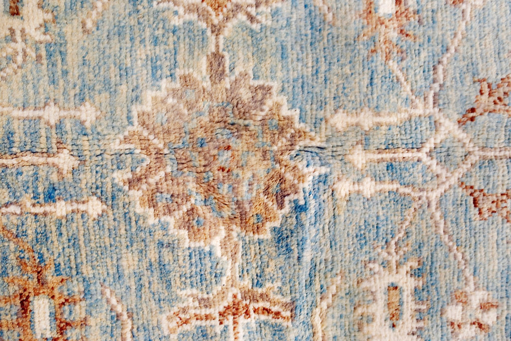 Handmade Transitional Afghan Rug | 231 x 166 cm | 7'7" x 5'6" - Najaf Rugs & Textile