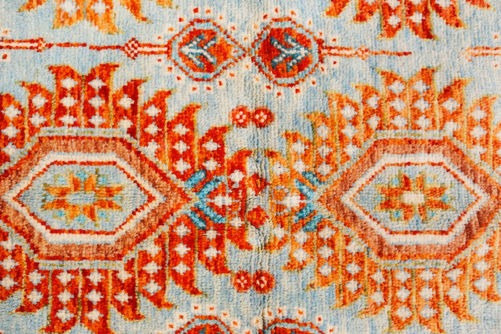 Handmade Transitional Afghan Rug | 242 x 168 cm | 7'11" x 5'6" - Najaf Rugs & Textile