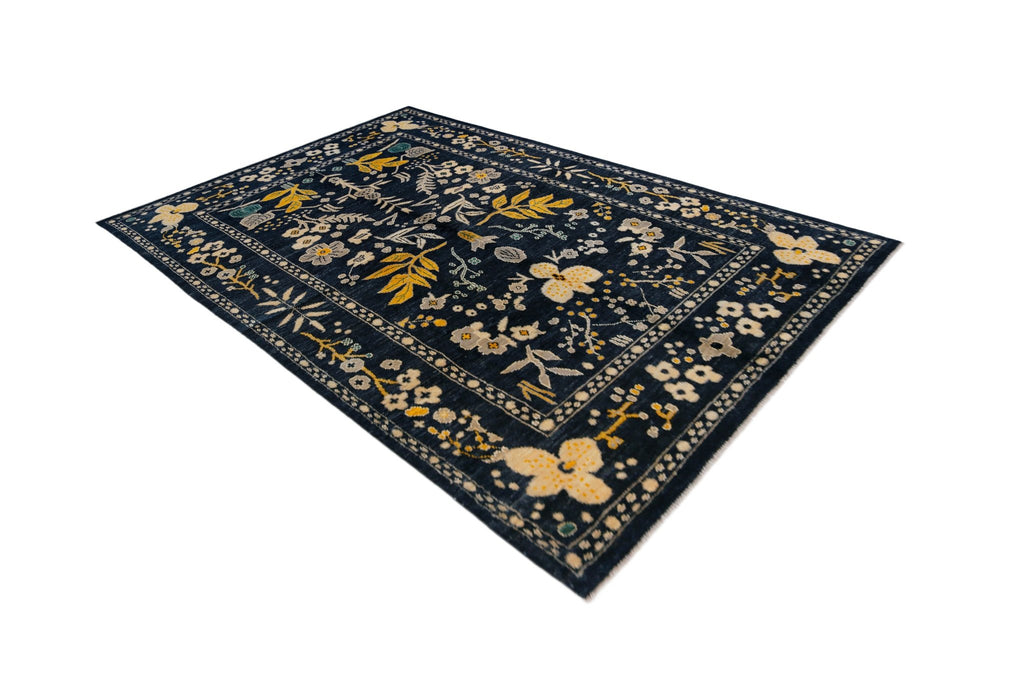 Handmade Transitional Afghan Rug | 303 x 201 cm | 9'11" x 6'7" - Najaf Rugs & Textile