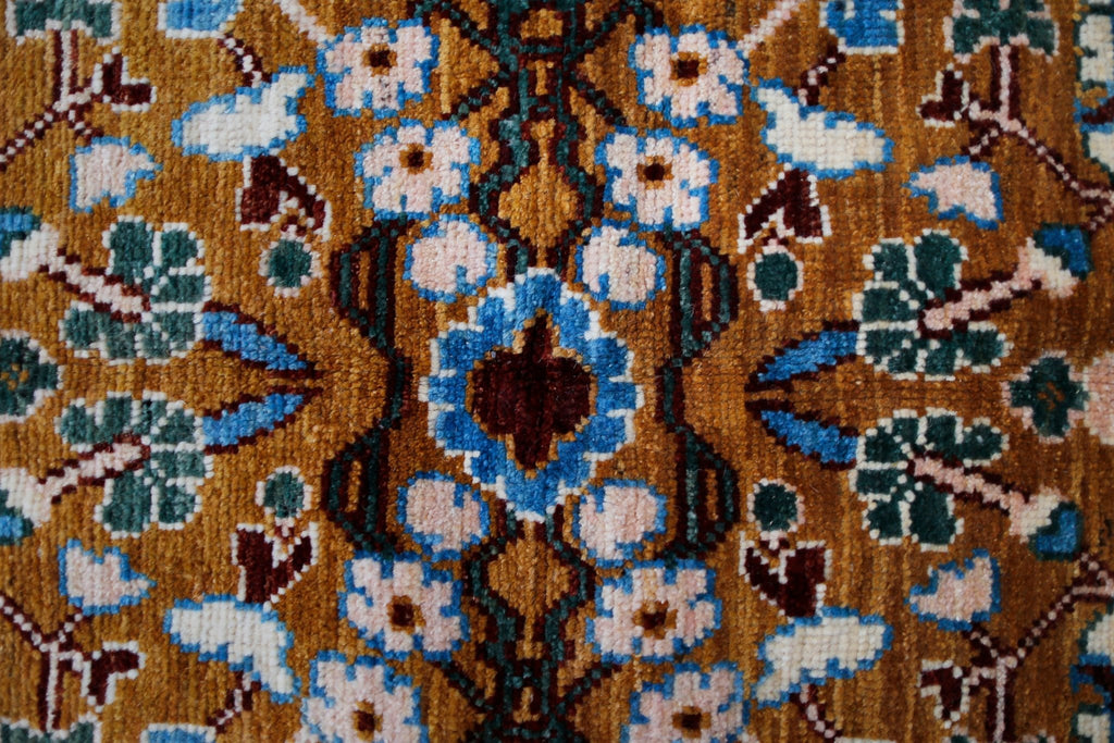 Handmade Transitional Afghan Rug | 304 x 207 cm | 10' x 6'10" - Najaf Rugs & Textile