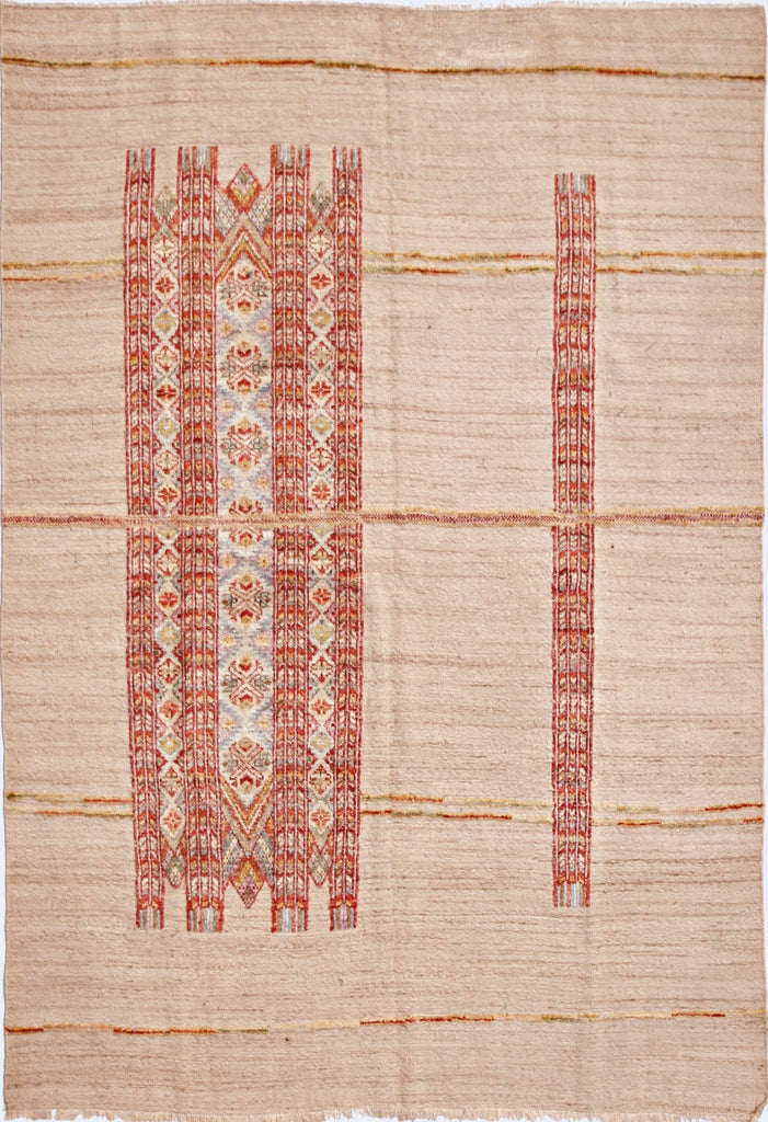 Handmade Transitional Barjasta Rug | 261 x 182 cm | 8'7" x 6' - Najaf Rugs & Textile