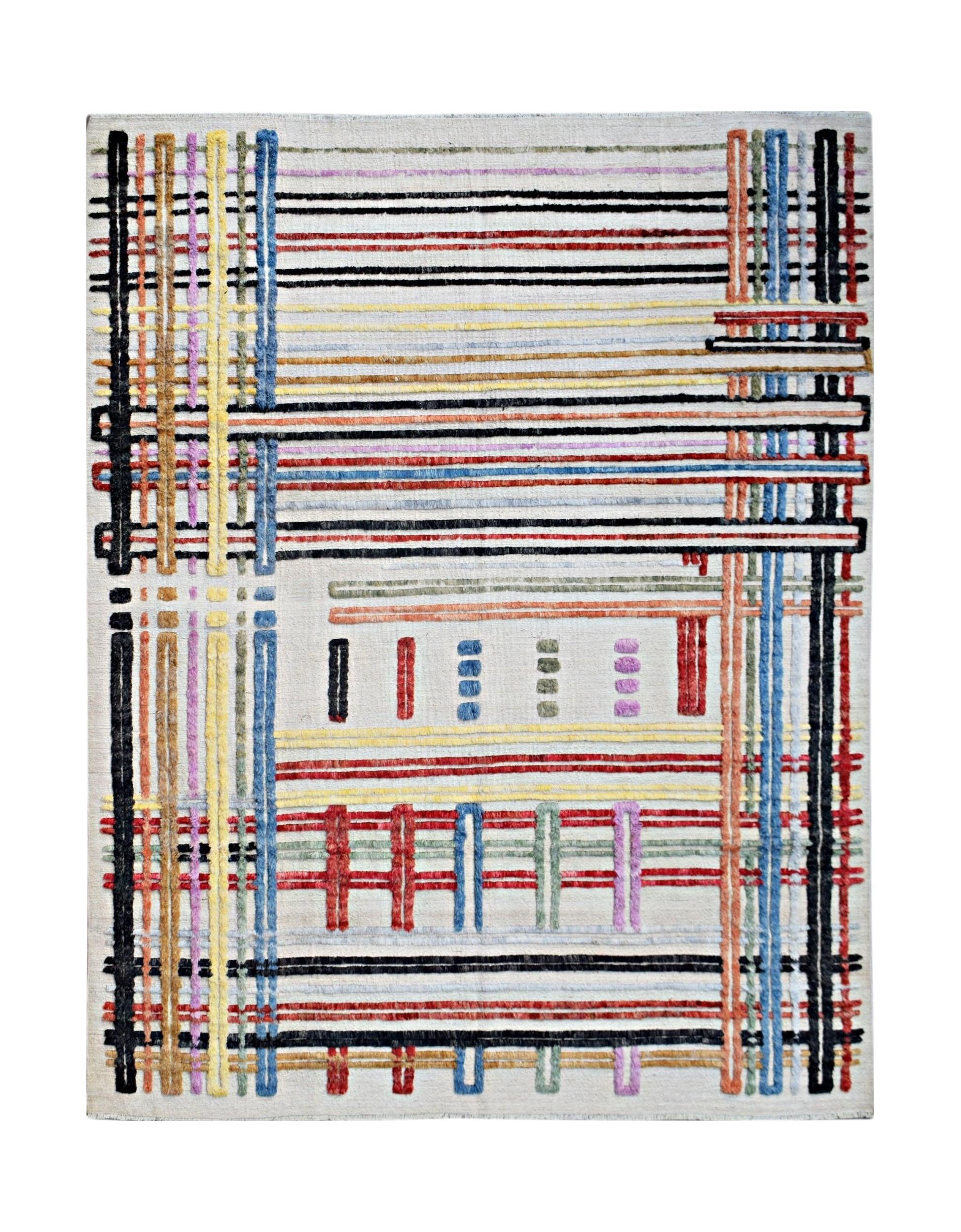 Handmade Transitional Barjasta Rug | 306 x 243 cm | 10' x 8' - Najaf Rugs & Textile
