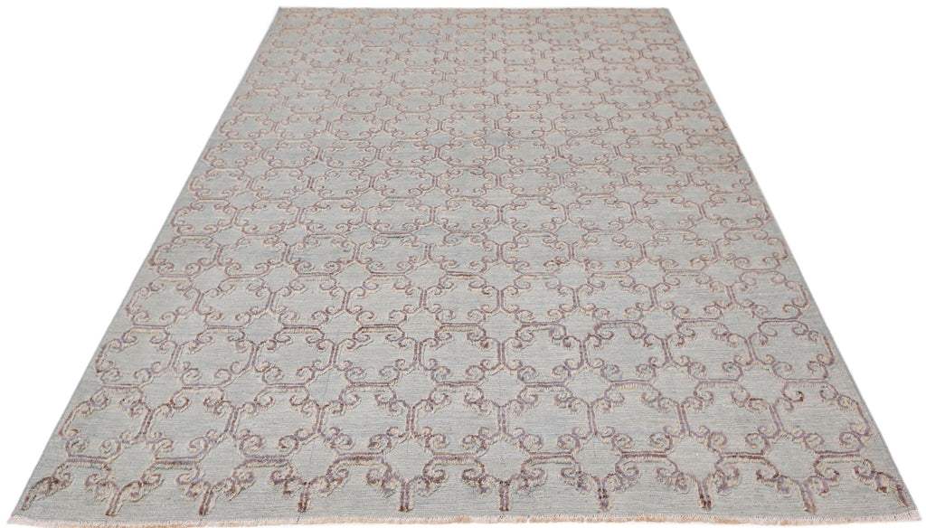 Handmade Transitional Barjasta Rug | 307 x 244 cm | 10'1" x 8' - Najaf Rugs & Textile