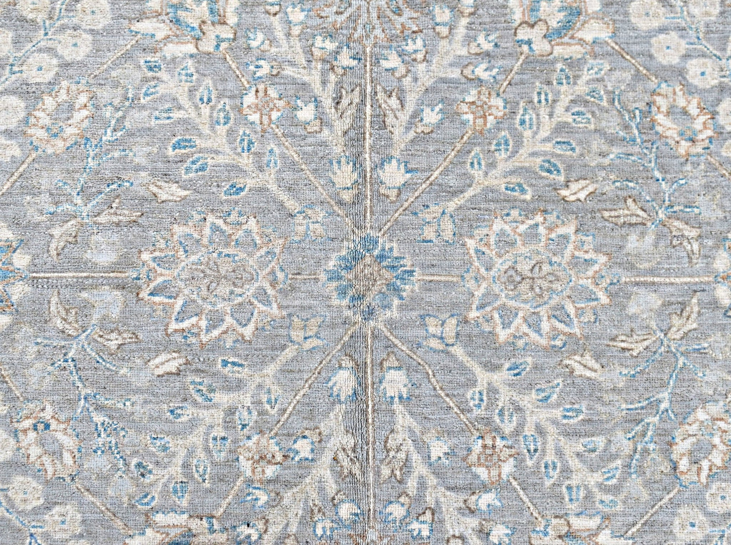 Handmade Transitional Chobi Rug | 373 x 273 cm | 12'3" x 9' - Najaf Rugs & Textile