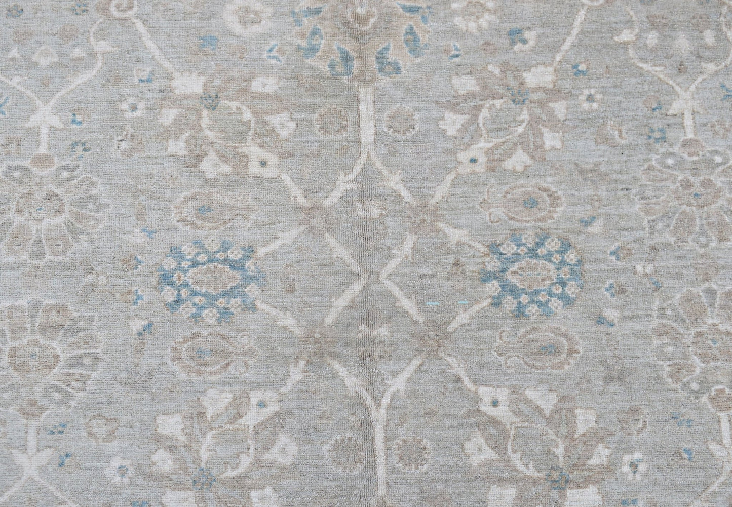 Handmade Transitional Chobi Rug | 408 x 298 cm | 13'5" x 9'9" - Najaf Rugs & Textile