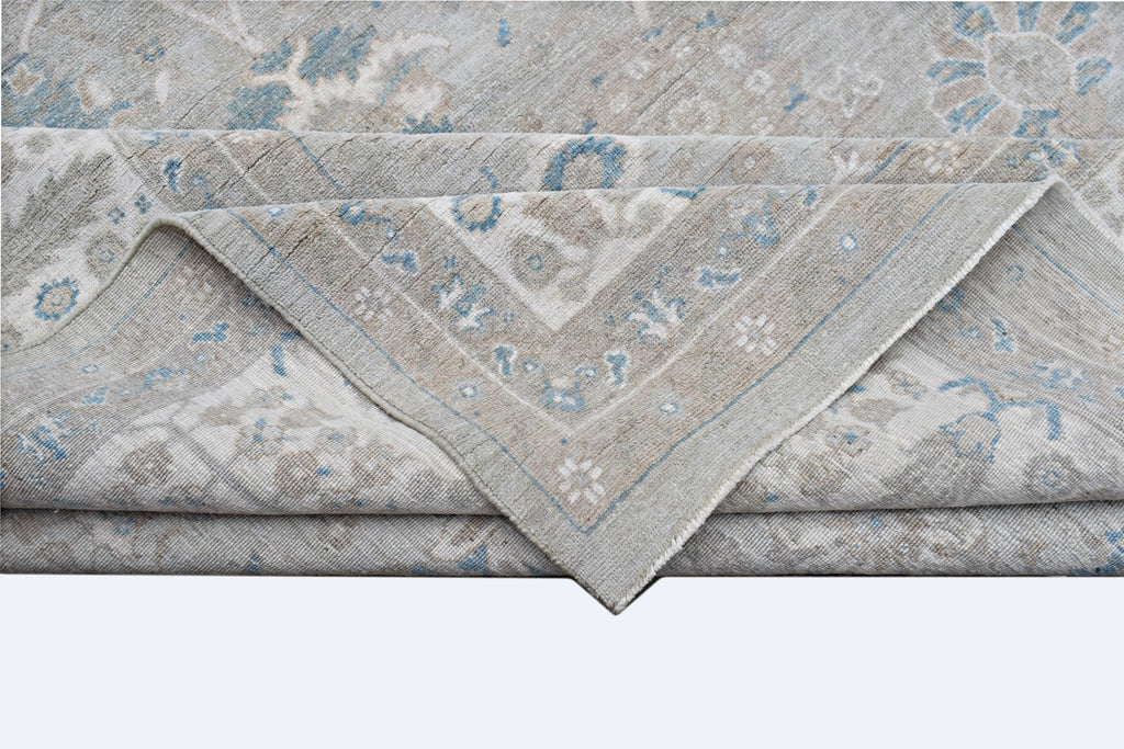 Handmade Transitional Chobi Rug | 408 x 298 cm | 13'5" x 9'9" - Najaf Rugs & Textile