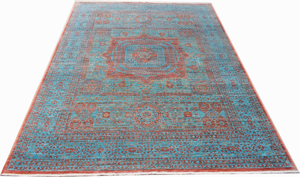 Handmade Transitional Mamluk Chobi Rug | 233 x 174 cm | 7'8" x 5'9" - Najaf Rugs & Textile