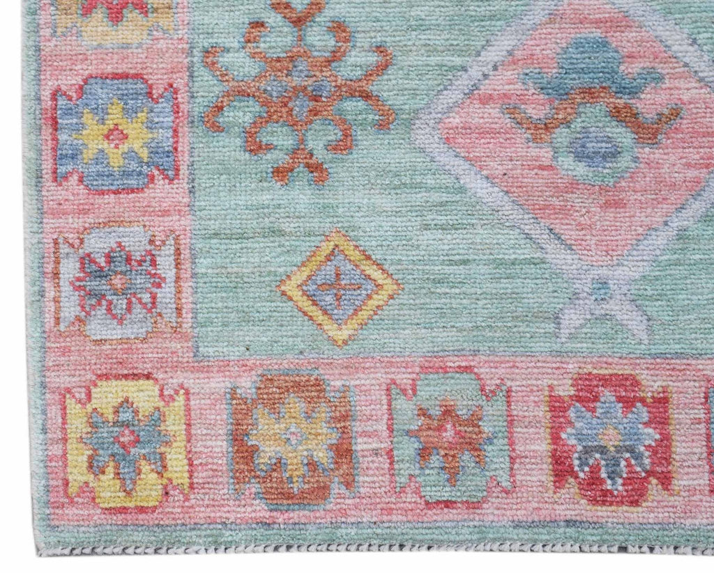 Handmade Transitional Oushak Hallway Runner | 205 x 91 cm | 6'9" x 3' - Najaf Rugs & Textile
