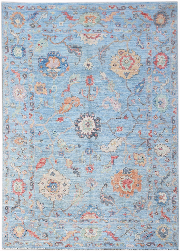 Handmade Transitional Oushak Rug | 259 x 176 cm | 8'6" x 5'9" - Najaf Rugs & Textile