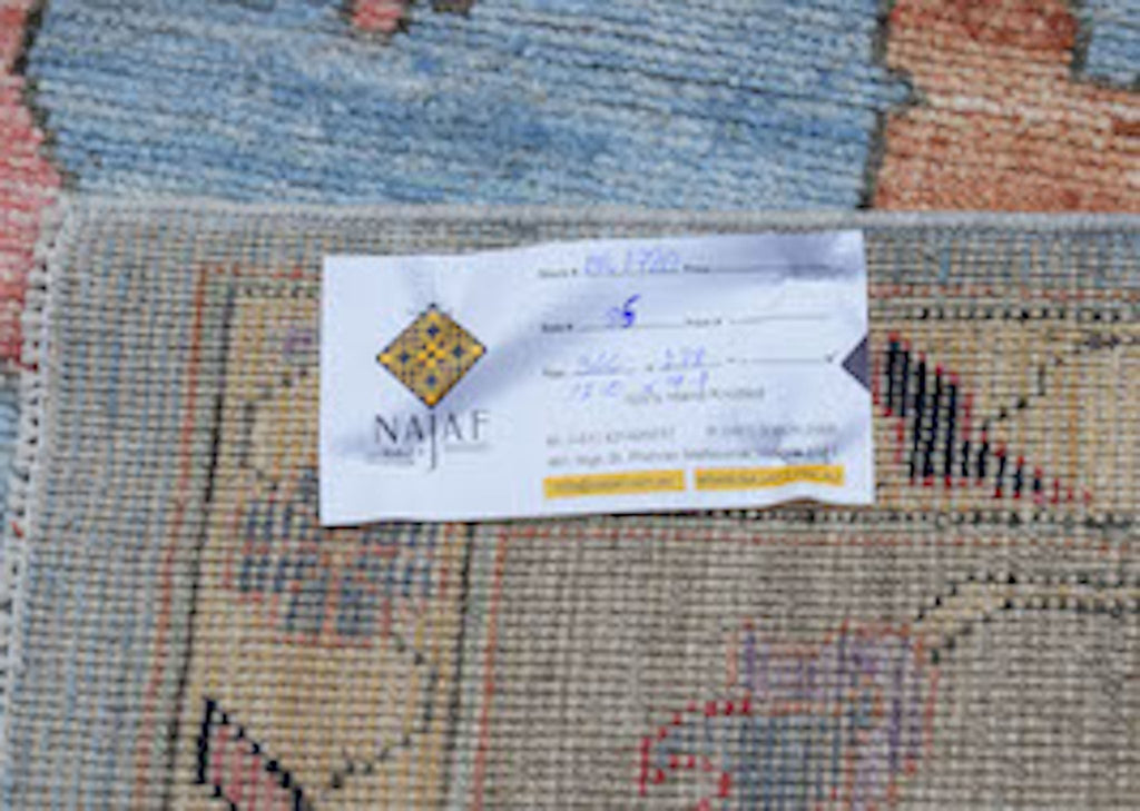 Handmade Transitional Oushak Rug | 366 x 278 cm | 12' x 9'1" - Najaf Rugs & Textile