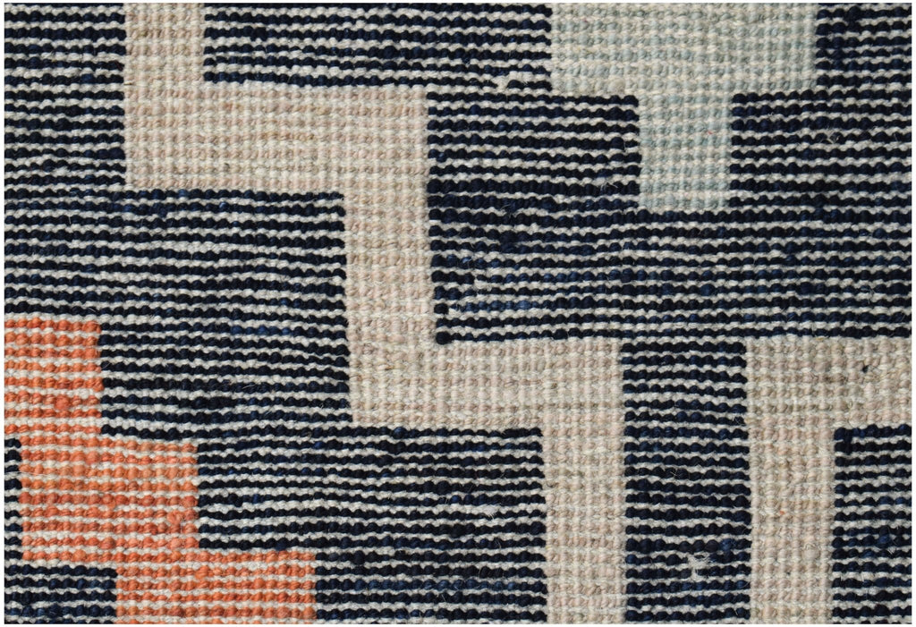 Handmade Transitional Tribal Afghan Rug | 295 x 191 cm | 9'8" x 6'3" - Najaf Rugs & Textile