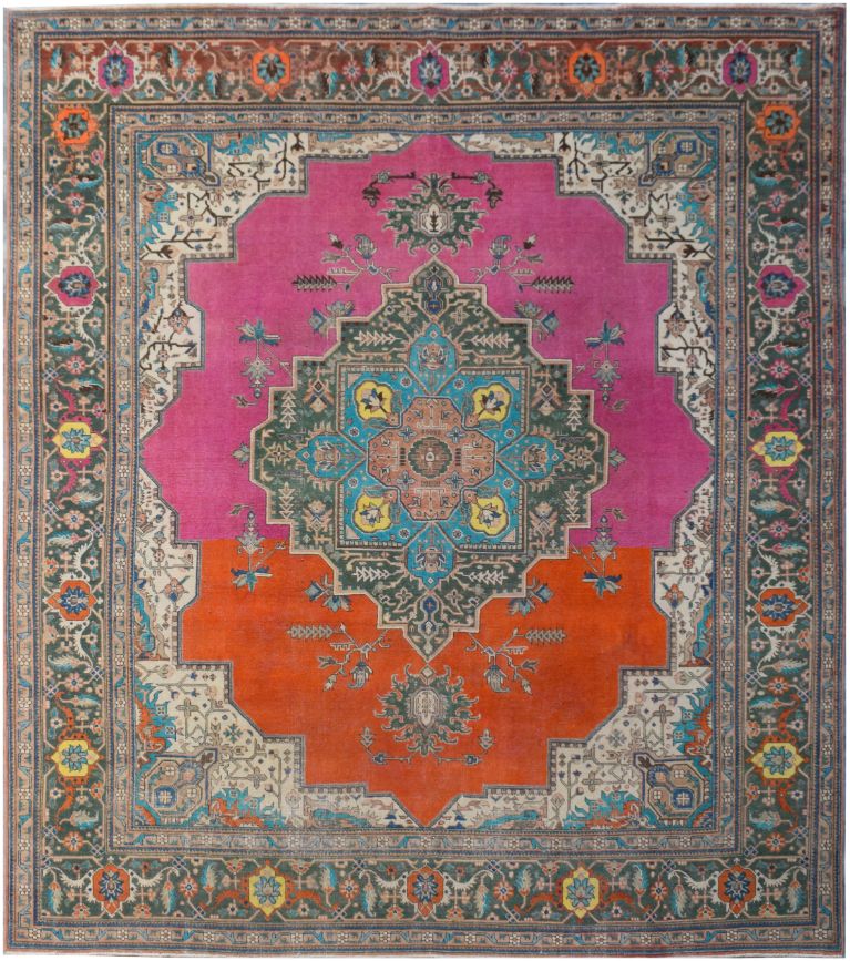 Handmade Tribal Abrash Collection Rug | 327 x 295 cm - Najaf Rugs & Textile