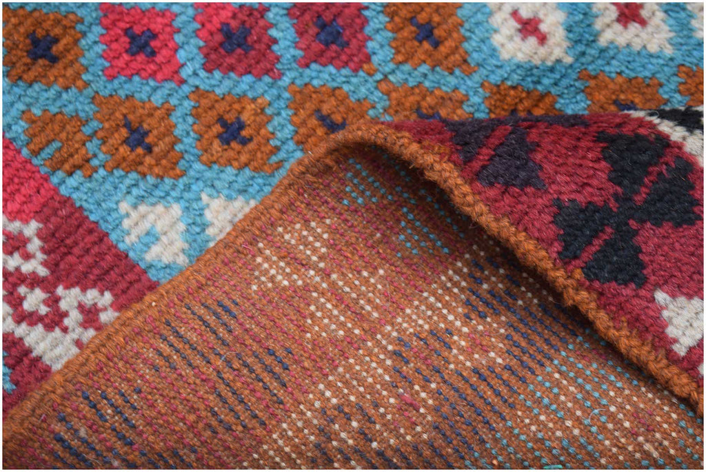 Handmade Tribal Afghan Balouch Rug | 115 x 78 cm | 3'7" x 2'7" - Najaf Rugs & Textile