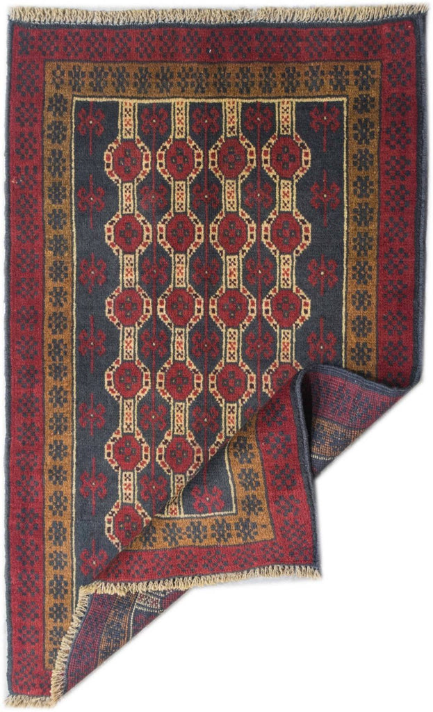 Handmade Tribal Afghan Balouch Rug | 120 x 85 cm | 3'9" x 2'7" - Najaf Rugs & Textile