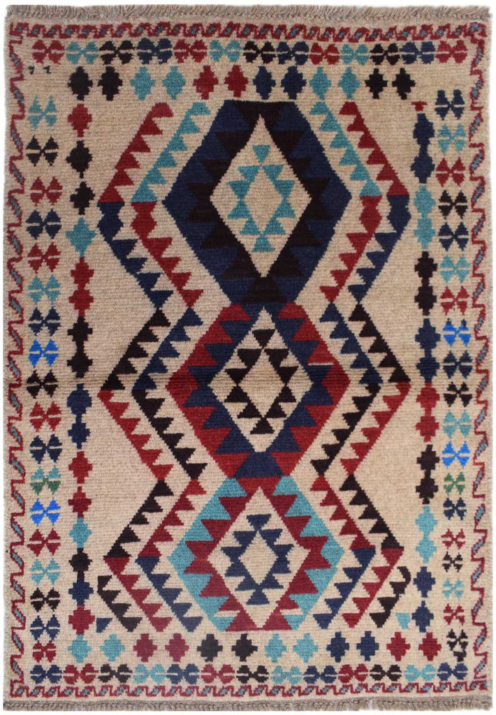 Handmade Tribal Afghan Balouch Rug | 121 x 80 cm | 4' x 2'8" - Najaf Rugs & Textile