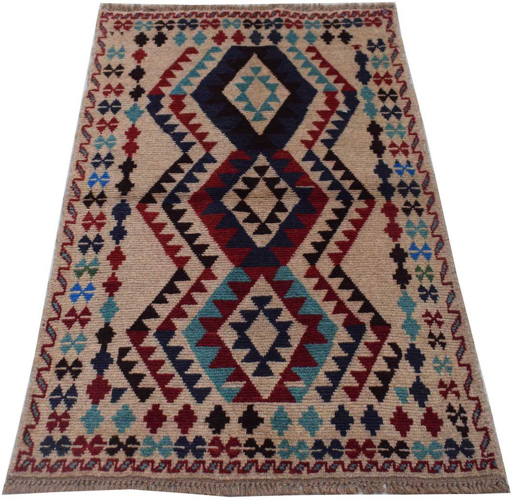 Handmade Tribal Afghan Balouch Rug | 121 x 80 cm | 4' x 2'8" - Najaf Rugs & Textile