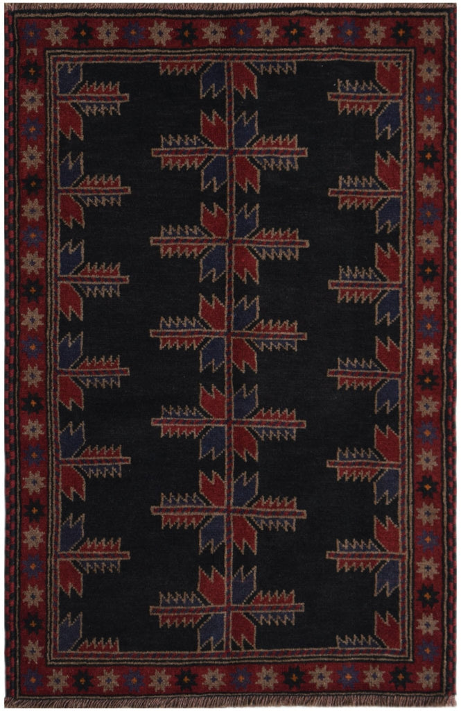 Handmade Tribal Afghan Balouch Rug | 134 x 87 cm | 4'5" x 2'10" - Najaf Rugs & Textile