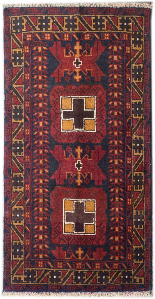 Handmade Tribal Afghan Balouch Rug | 135 x 85 cm - Najaf Rugs & Textile