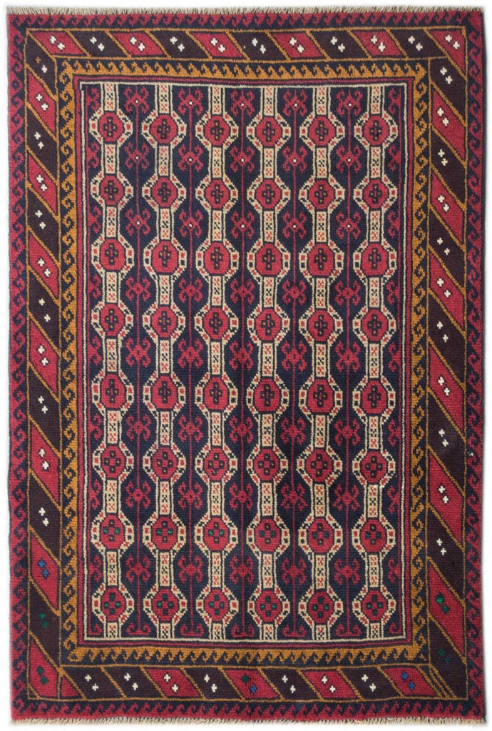 Handmade Tribal Afghan Balouch Rug | 136 x 96 cm | 4'4" x 3'14" - Najaf Rugs & Textile