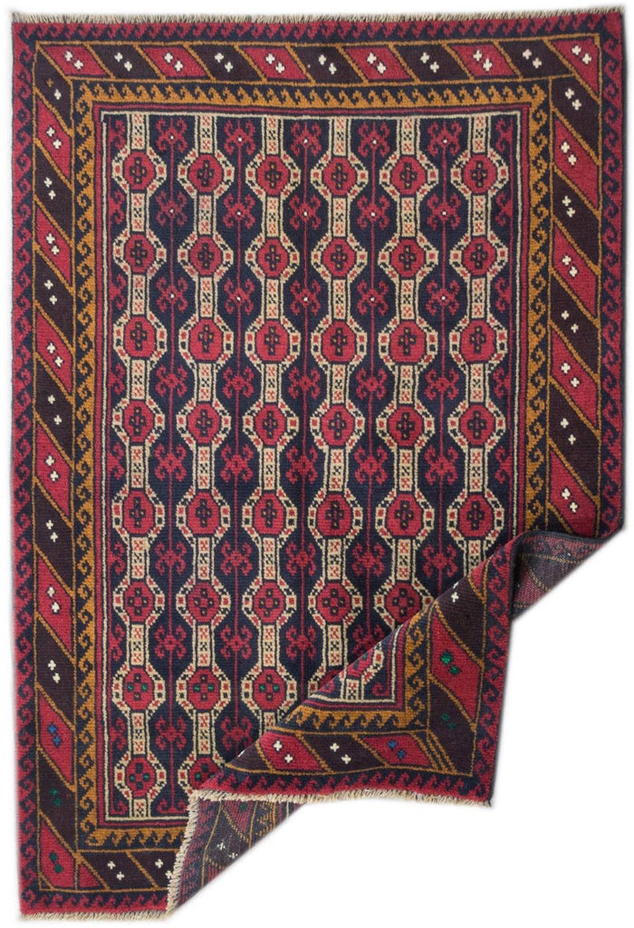 Handmade Tribal Afghan Balouch Rug | 136 x 96 cm | 4'4" x 3'14" - Najaf Rugs & Textile