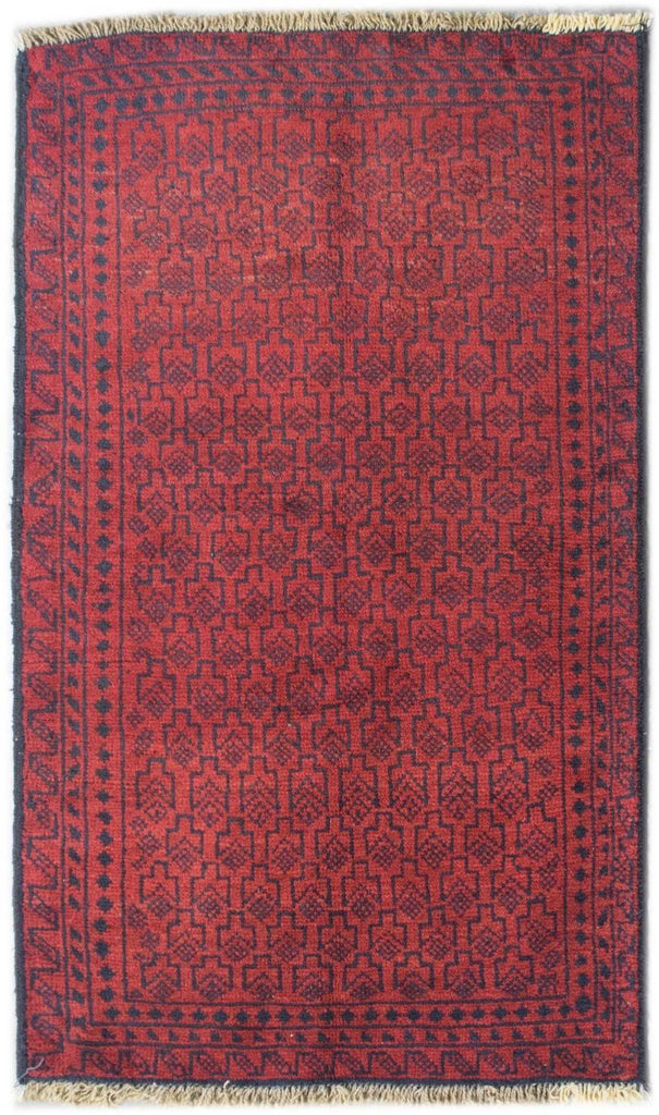 Handmade Tribal Afghan Balouch Rug | 137 x 81 cm | 4'5" x 2'6" | AQ95 - Najaf Rugs & Textile