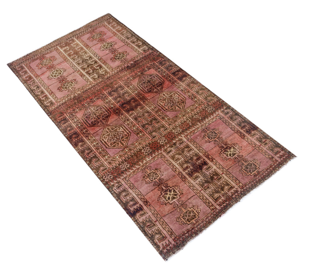 Handmade Tribal Afghan Balouch Rug | 142 x 70 cm | 4'8" x 2'3" - Najaf Rugs & Textile