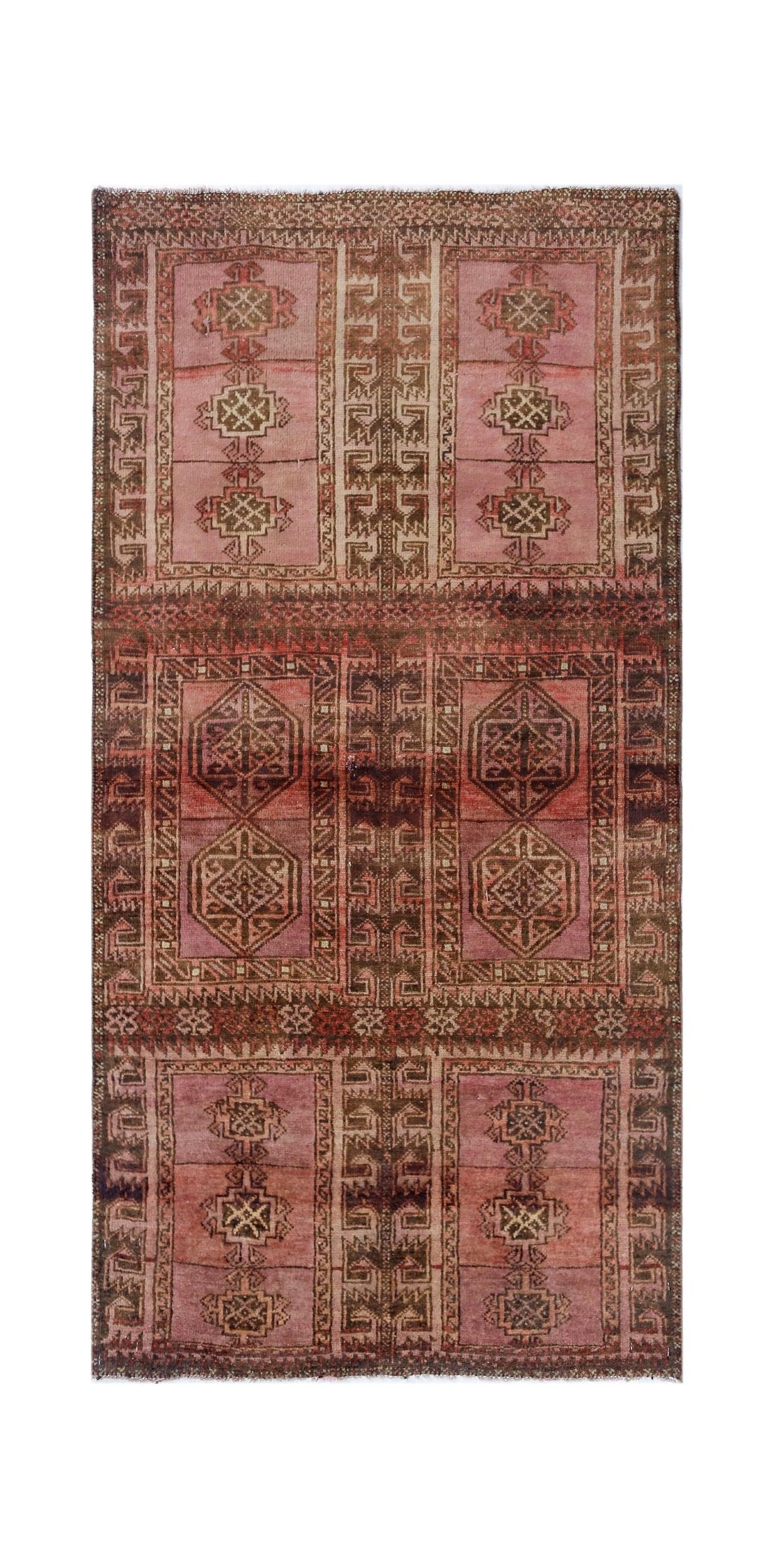 Handmade Tribal Afghan Balouch Rug | 142 x 70 cm | 4'8" x 2'3" - Najaf Rugs & Textile