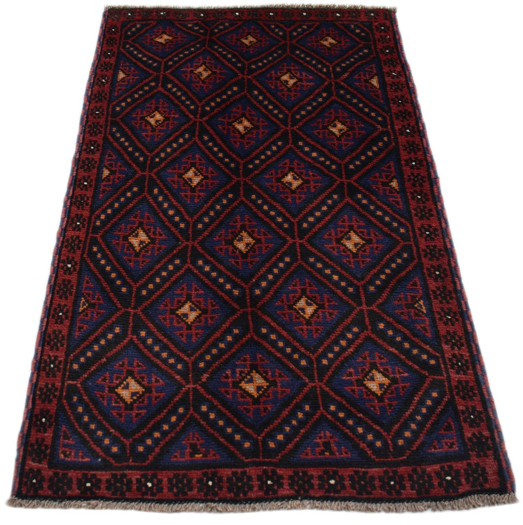 Handmade Tribal Afghan Balouch Rug | 142 x 86 cm | 4'8" x 2'10" - Najaf Rugs & Textile