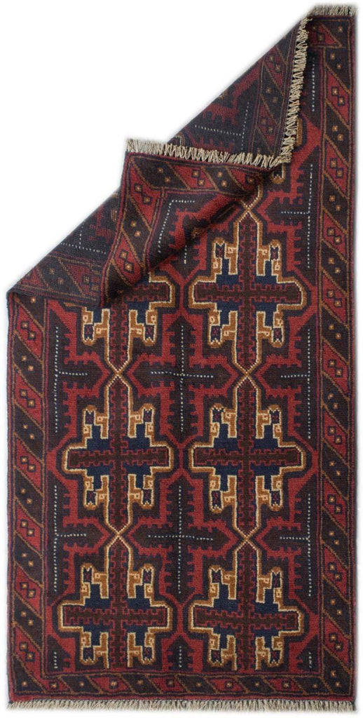 Handmade Tribal Afghan Balouch Rug | 145 x 83 cm | 4'7" x 2'7" - Najaf Rugs & Textile
