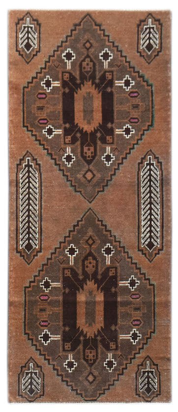 Handmade Tribal Afghan Balouch Rug | 162 x 71 cm | 5'4" x 2'4" - Najaf Rugs & Textile