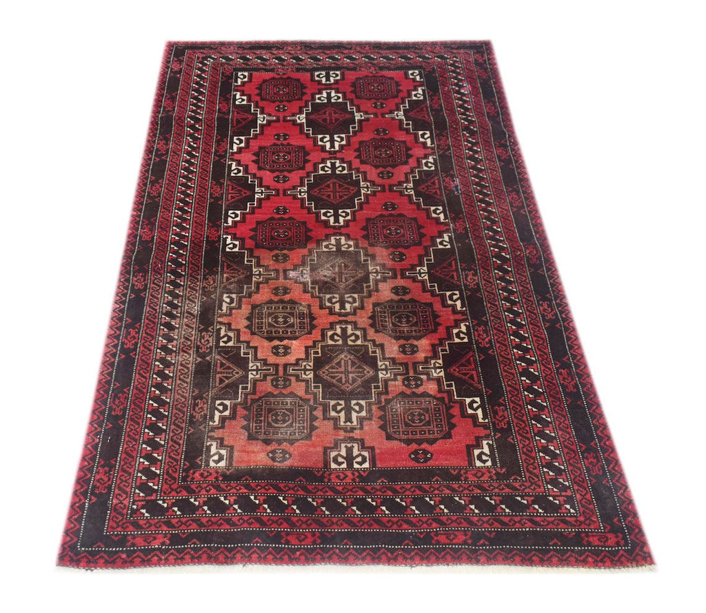 Handmade Tribal Afghan Balouch Rug | 168 x 103 cm | 5'6" x 3'5" - Najaf Rugs & Textile