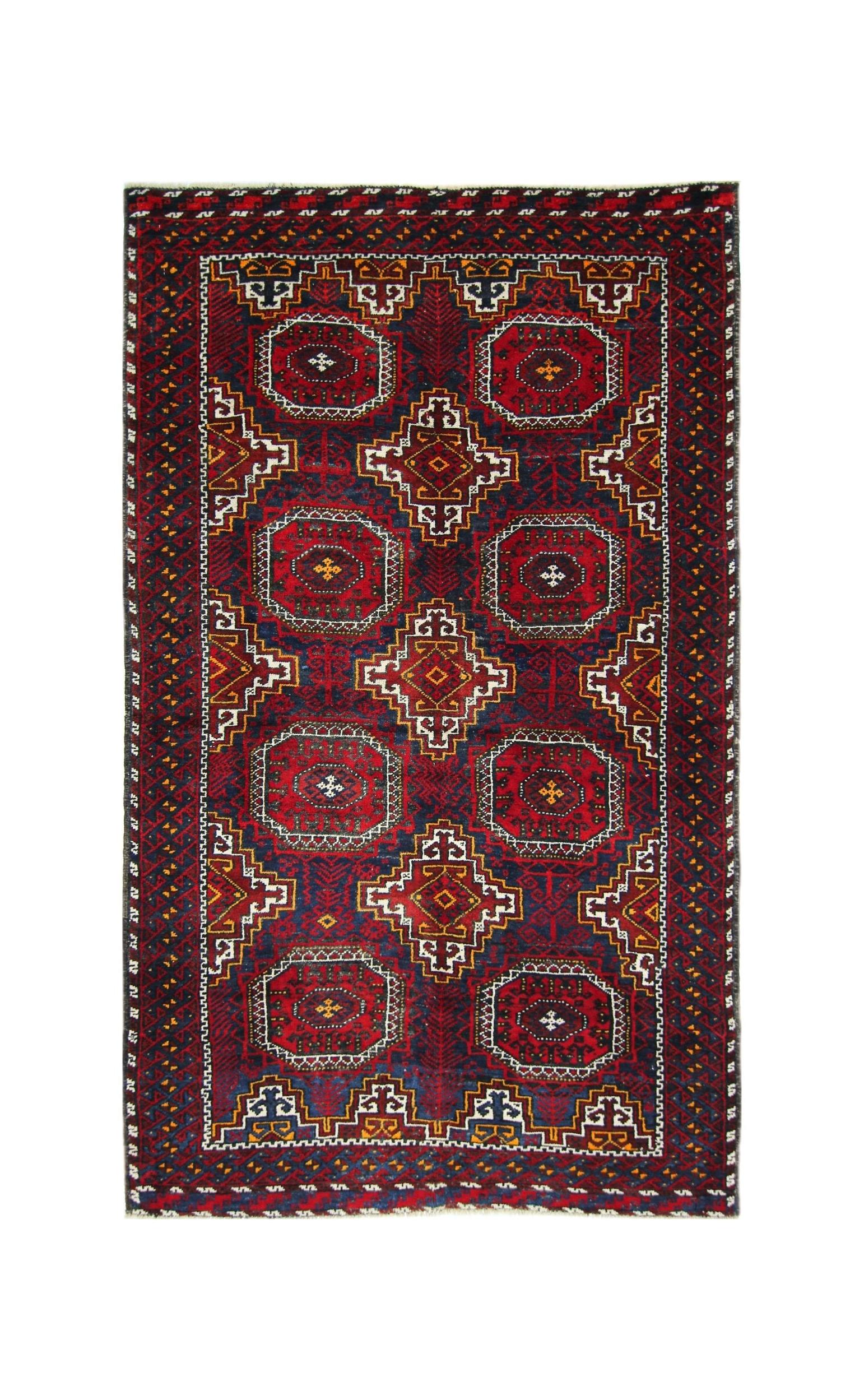 Handmade Tribal Afghan Balouch Rug | 177 x 103 cm | 5'10" x 3'4" - Najaf Rugs & Textile