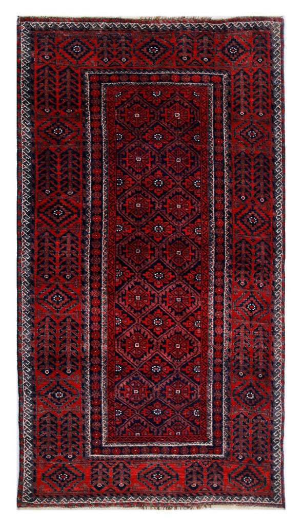 Handmade Tribal Afghan Balouch Rug | 179 x 98 cm | 5'10" x 3'2" - Najaf Rugs & Textile