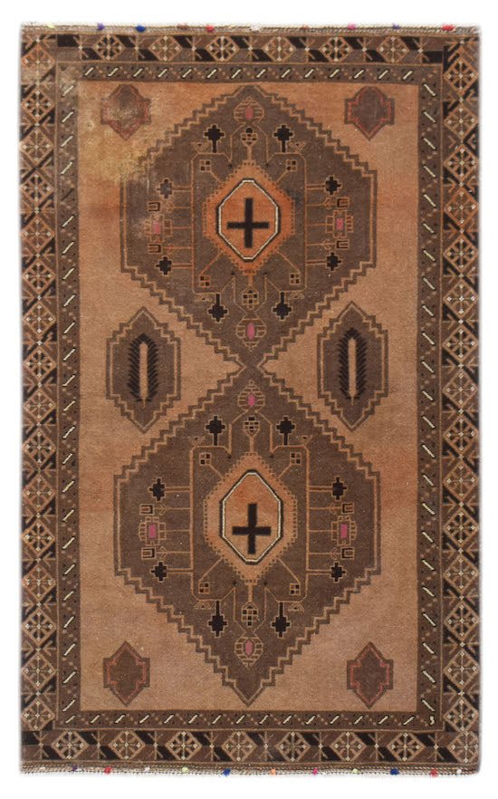 Handmade Tribal Afghan Balouch Rug | 186 x 115 cm | 6'1" x 3'9" - Najaf Rugs & Textile