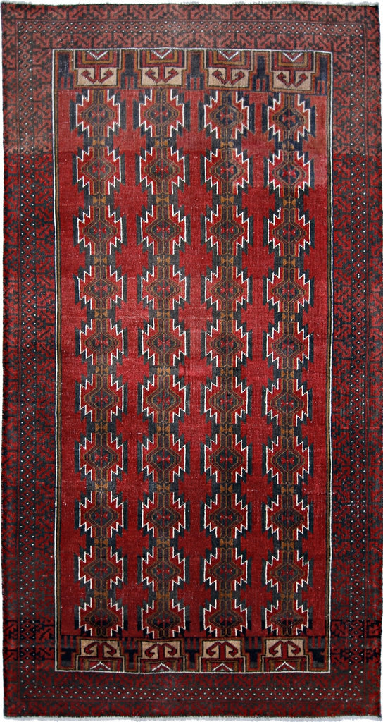 Handmade Tribal Afghan Balouch Rug | 190 x 100 cm | 6'3" x 3'3" - Najaf Rugs & Textile