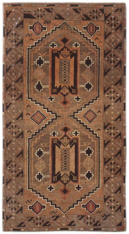 Handmade Tribal Afghan Balouch Rug | 192 x 105 cm | 6'4" x 3'6" - Najaf Rugs & Textile