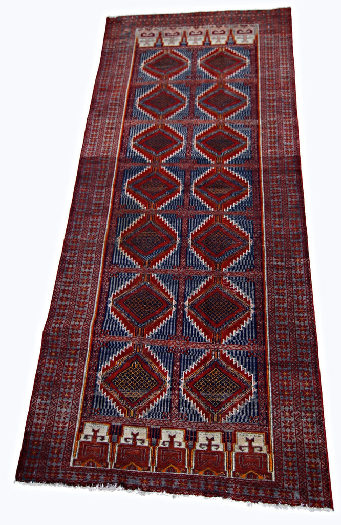 Handmade Tribal Afghan Balouch Rug | 202 x 92 cm | 6'8" x 3' - Najaf Rugs & Textile